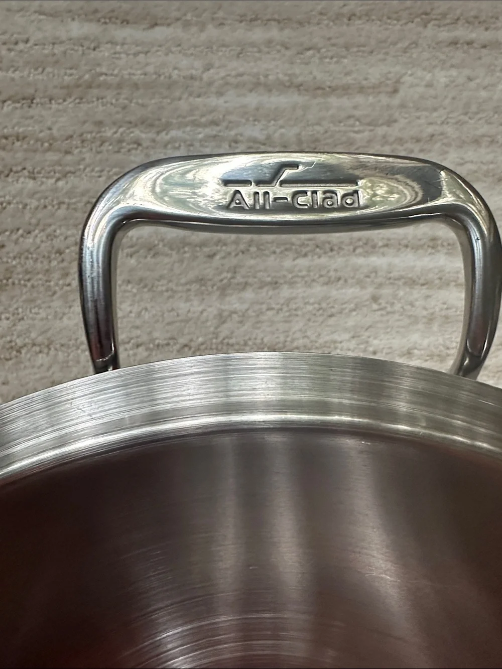 All-Clad Brushed Stainless Steel 5.5-Qt Dutch Oven with Dome Lid Stock Pot